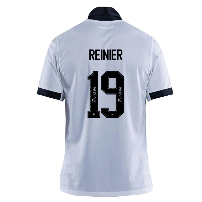 Danxen Mujer Camiseta Reinier Jesus Carvalho #19 Blanco Negro 2ª Equipación 2026/27 La Camisa México