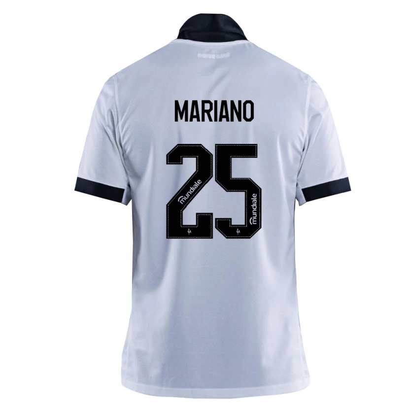 Danxen Mujer Camiseta Mariano #25 Blanco Negro 2ª Equipación 2026/27 La Camisa México