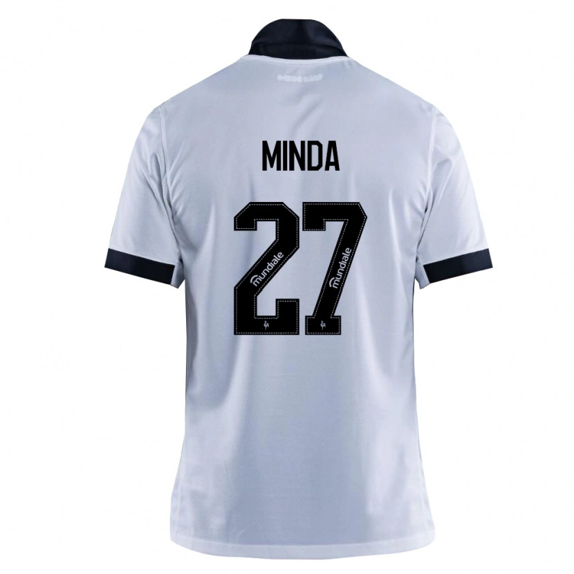 Danxen Mujer Camiseta Alan Minda #27 Blanco Negro 2ª Equipación 2026/27 La Camisa México