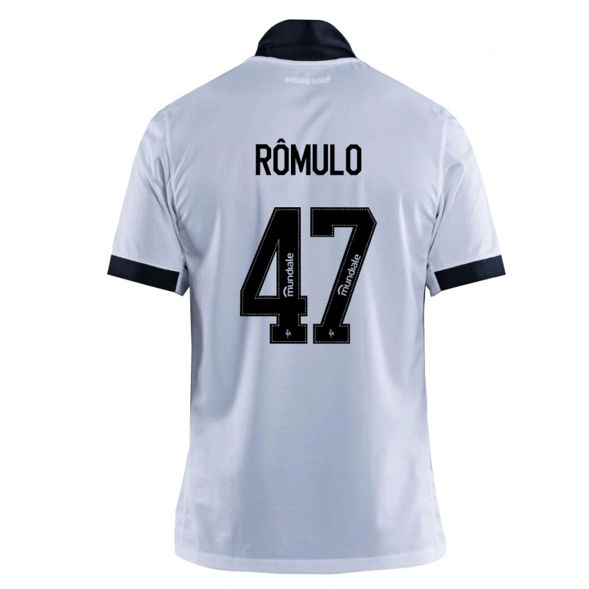 Danxen Mujer Camiseta Rômulo Helberte Pereira Júnior #47 Blanco Negro 2ª Equipación 2026/27 La Camisa México