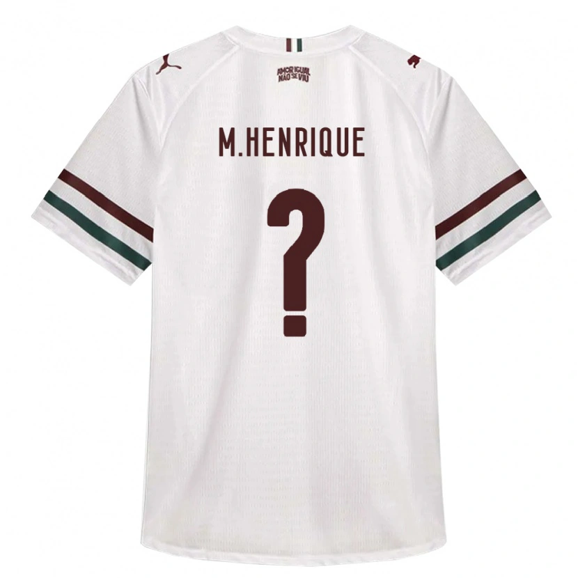 Danxen Mujer Camiseta Miguel Henrique #0 Blanco Verde Borgoña 2ª Equipación 2026/27 La Camisa México