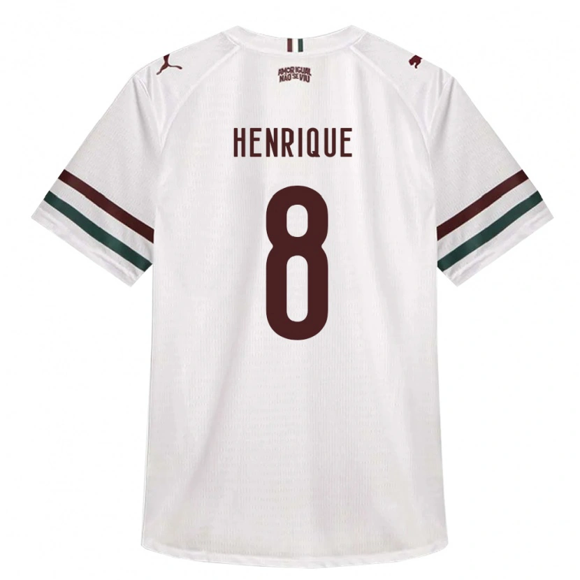 Danxen Mujer Camiseta Gabriel Henrique #8 Blanco Verde Borgoña 2ª Equipación 2026/27 La Camisa México