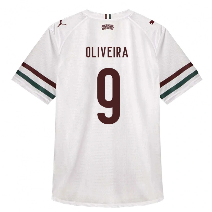 Danxen Mujer Camiseta Samuell Oliveira #9 Blanco Verde Borgoña 2ª Equipación 2026/27 La Camisa México