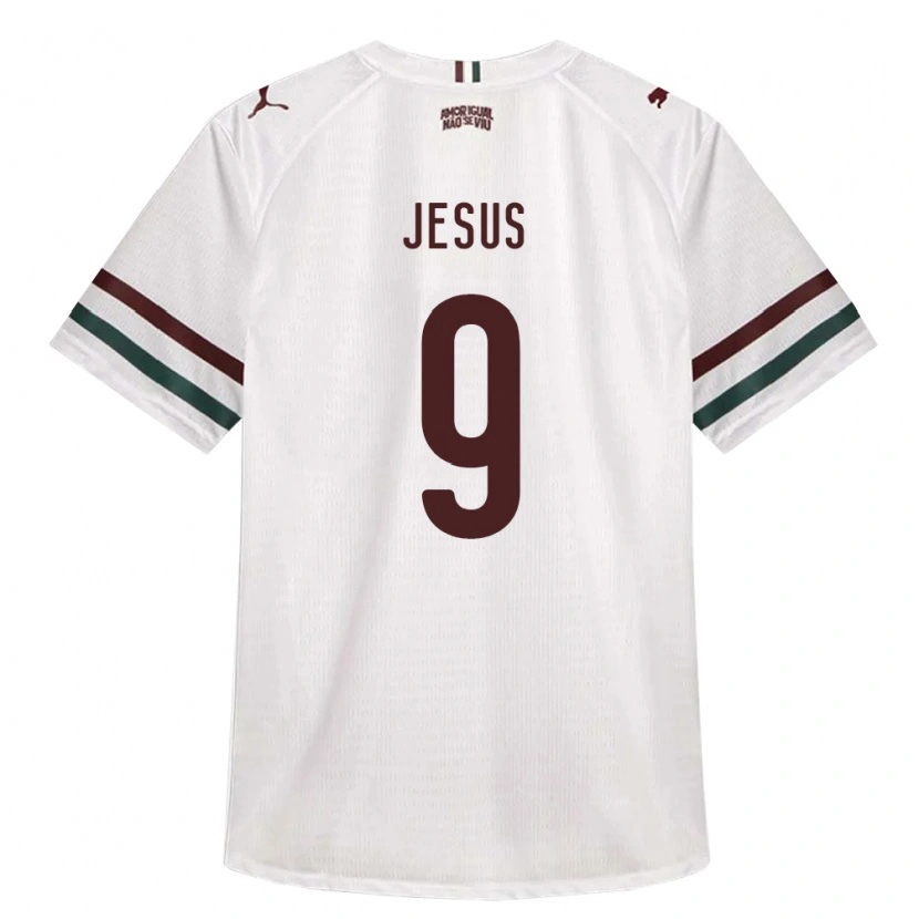 Danxen Mujer Camiseta Kauan Jesus #9 Blanco Verde Borgoña 2ª Equipación 2026/27 La Camisa México