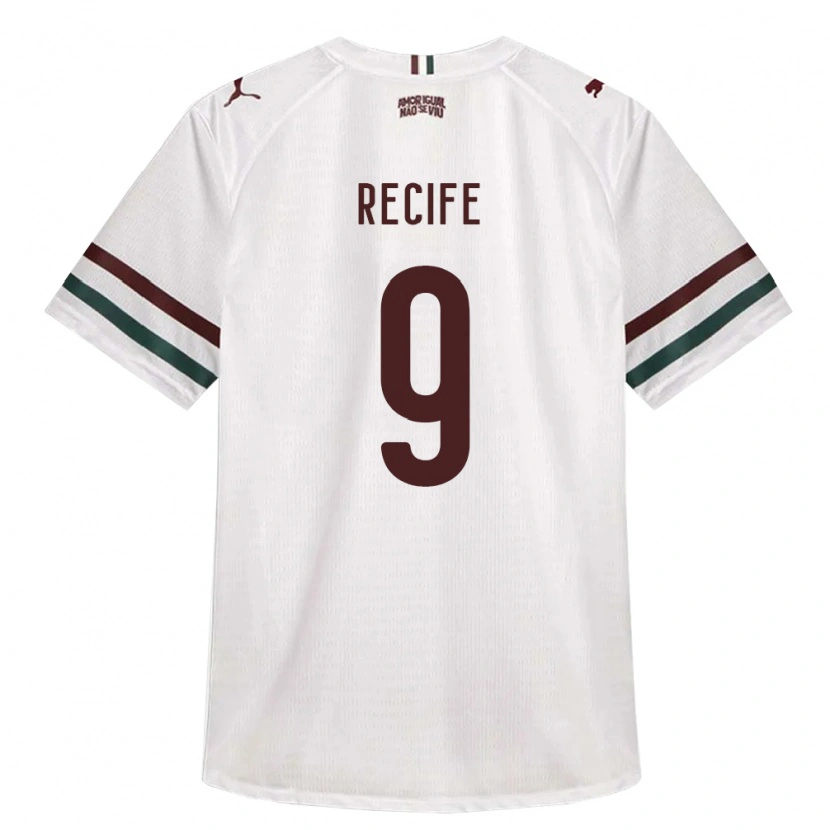 Danxen Mujer Camiseta Tiago Recife #9 Blanco Verde Borgoña 2ª Equipación 2026/27 La Camisa México