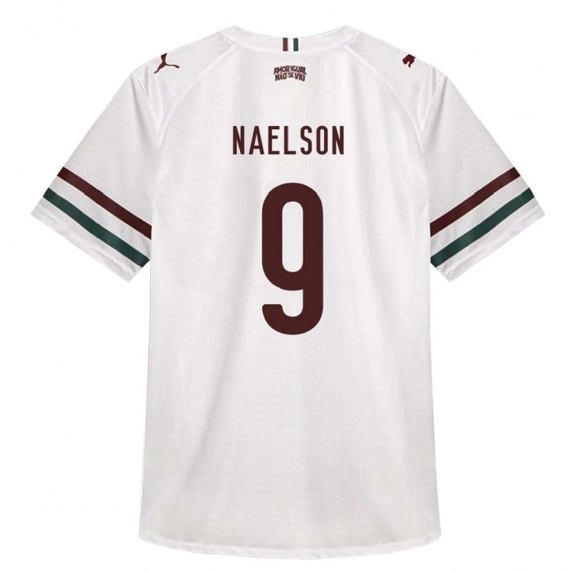 Danxen Mujer Camiseta Naelson Alves Dos Santos #9 Blanco Verde Borgoña 2ª Equipación 2026/27 La Camisa México