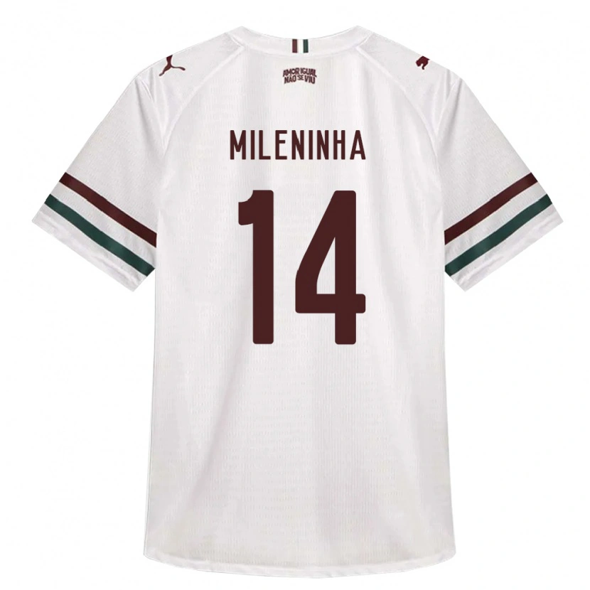 Danxen Mujer Camiseta Mileninha #14 Blanco Verde Borgoña 2ª Equipación 2026/27 La Camisa México
