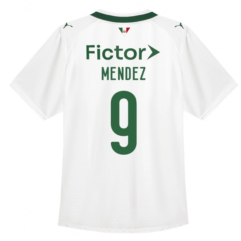 Danxen Mujer Camiseta Cesar Mendez #9 Verde Blanco 2ª Equipación 2026/27 La Camisa México