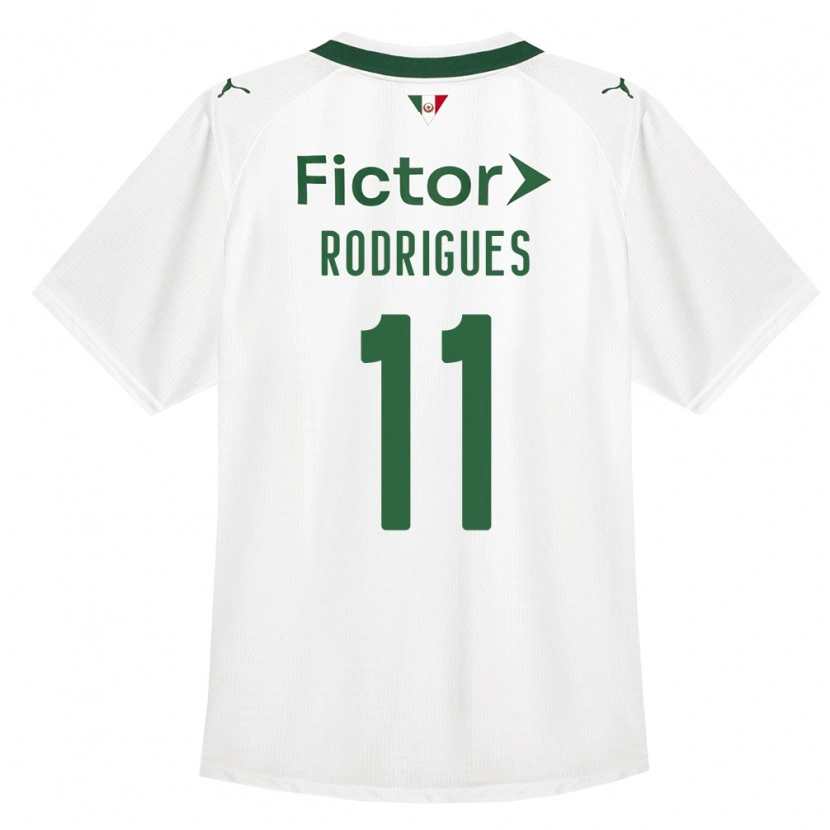 Danxen Mujer Camiseta Bruno Rodrigues #11 Verde Blanco 2ª Equipación 2026/27 La Camisa México
