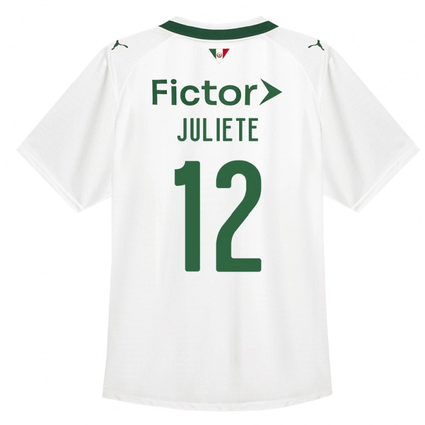 Danxen Mujer Camiseta Juliete #12 Verde Blanco 2ª Equipación 2026/27 La Camisa México