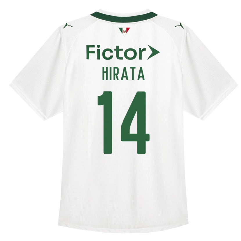 Danxen Mujer Camiseta Bruna Hirata #14 Verde Blanco 2ª Equipación 2026/27 La Camisa México