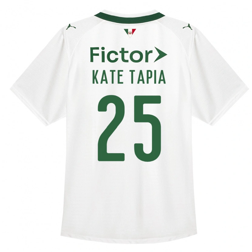 Danxen Mujer Camiseta Kate Tapia #25 Verde Blanco 2ª Equipación 2026/27 La Camisa México