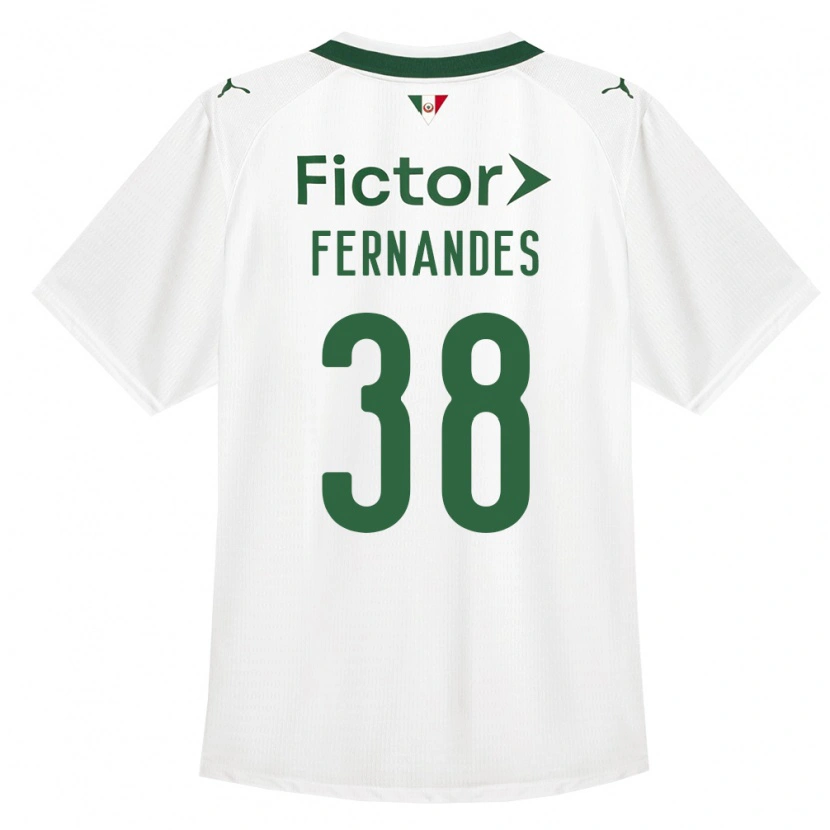 Danxen Mujer Camiseta Matheus Fernandes #38 Verde Blanco 2ª Equipación 2026/27 La Camisa México