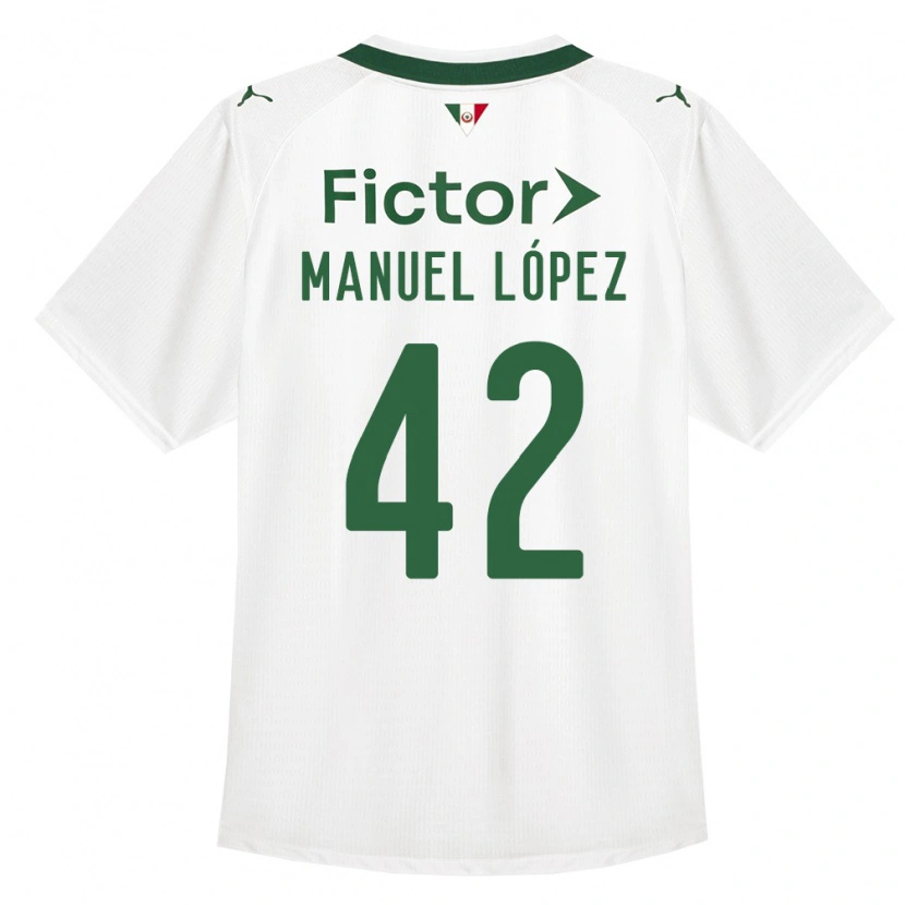 Danxen Mujer Camiseta José Manuel López #42 Verde Blanco 2ª Equipación 2026/27 La Camisa México