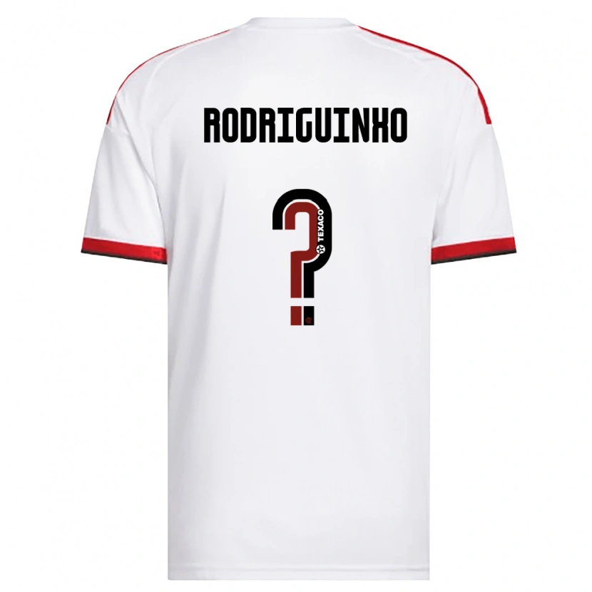 Danxen Mujer Camiseta Rodriguinho #0 Blanco Rojo Negro 2ª Equipación 2026/27 La Camisa México