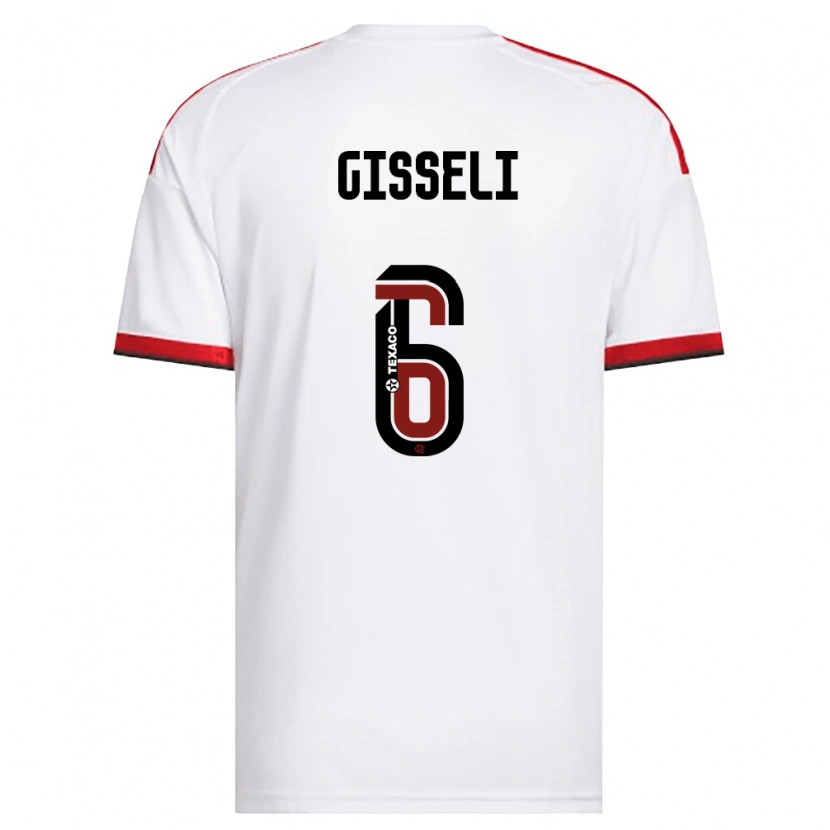 Danxen Mujer Camiseta Gisseli #6 Blanco Rojo Negro 2ª Equipación 2026/27 La Camisa México