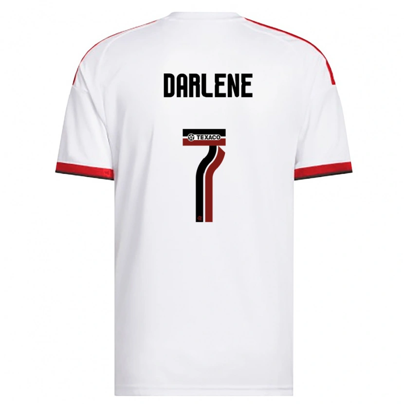 Danxen Mujer Camiseta Darlene #7 Blanco Rojo Negro 2ª Equipación 2026/27 La Camisa México