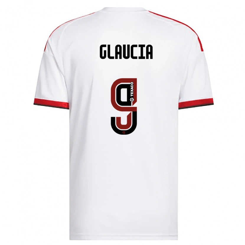 Danxen Mujer Camiseta Glaucia #9 Blanco Rojo Negro 2ª Equipación 2026/27 La Camisa México
