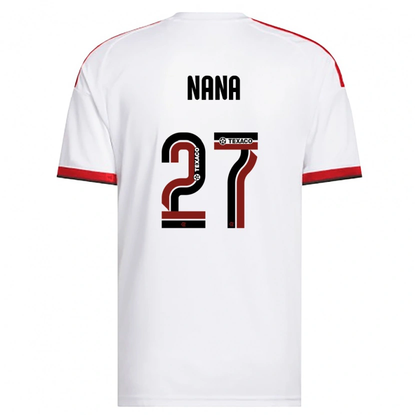 Danxen Mujer Camiseta Nana #27 Blanco Rojo Negro 2ª Equipación 2026/27 La Camisa México