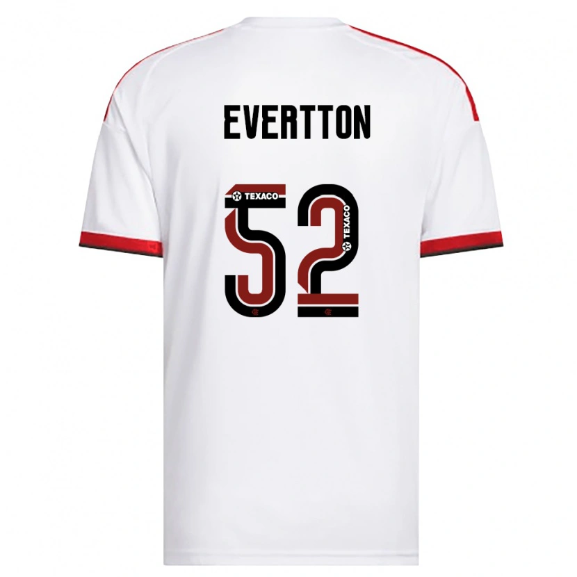 Danxen Mujer Camiseta Evertton Araújo #52 Blanco Rojo Negro 2ª Equipación 2026/27 La Camisa México