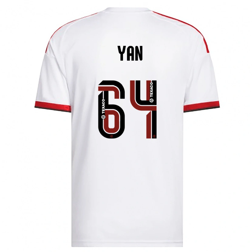 Danxen Mujer Camiseta Wallace Yan #64 Blanco Rojo Negro 2ª Equipación 2026/27 La Camisa México