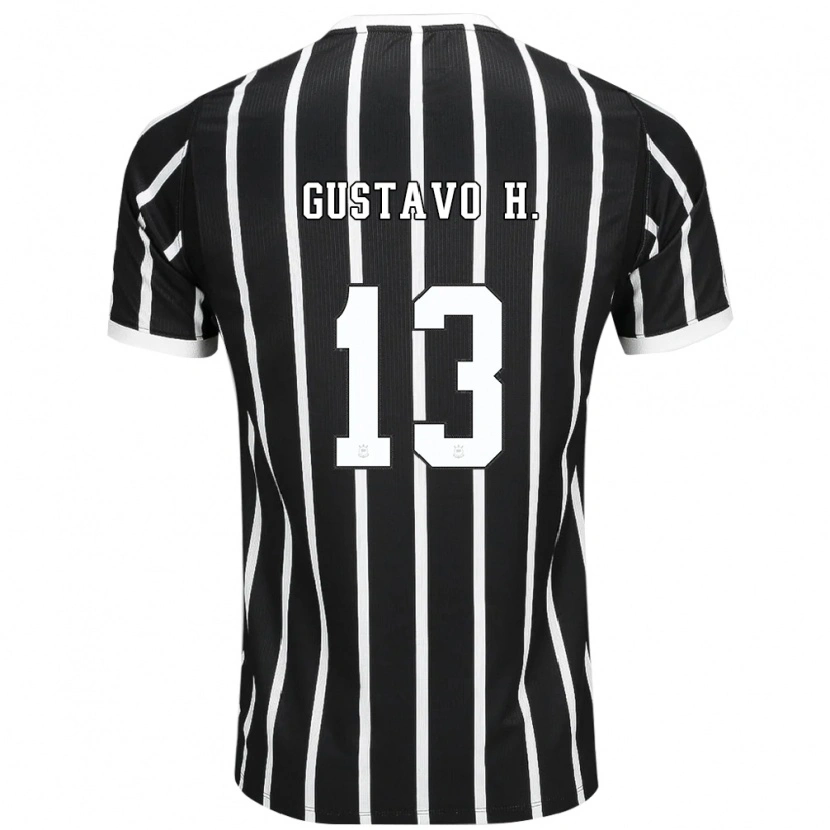 Danxen Mujer Camiseta Gustavo Henrique #13 Negro Blanco Rojo 2ª Equipación 2026/27 La Camisa México