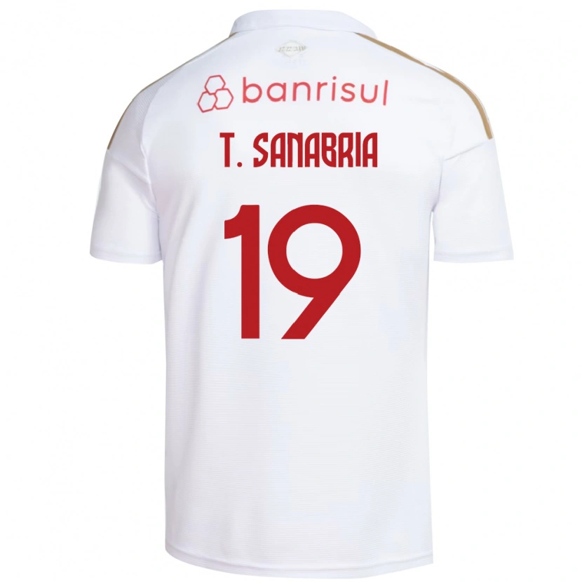 Danxen Mujer Camiseta Antonio Sanabria #19 Blanco Rojo 2ª Equipación 2026/27 La Camisa México