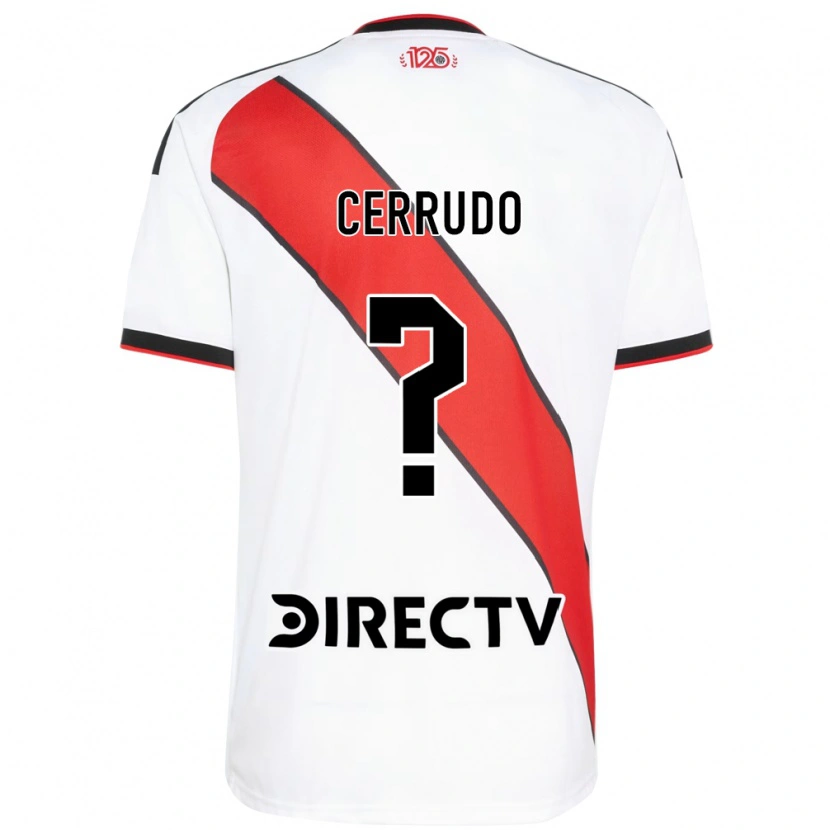 Danxen Niño Camiseta Valentín Cerrudo #0 Rojo Blanco Negro 1ª Equipación 2026/27 La Camisa México