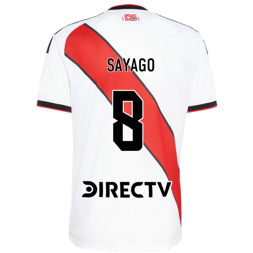 Danxen Niño Camiseta Valentín Sayago #8 Rojo Blanco Negro 1ª Equipación 2026/27 La Camisa México