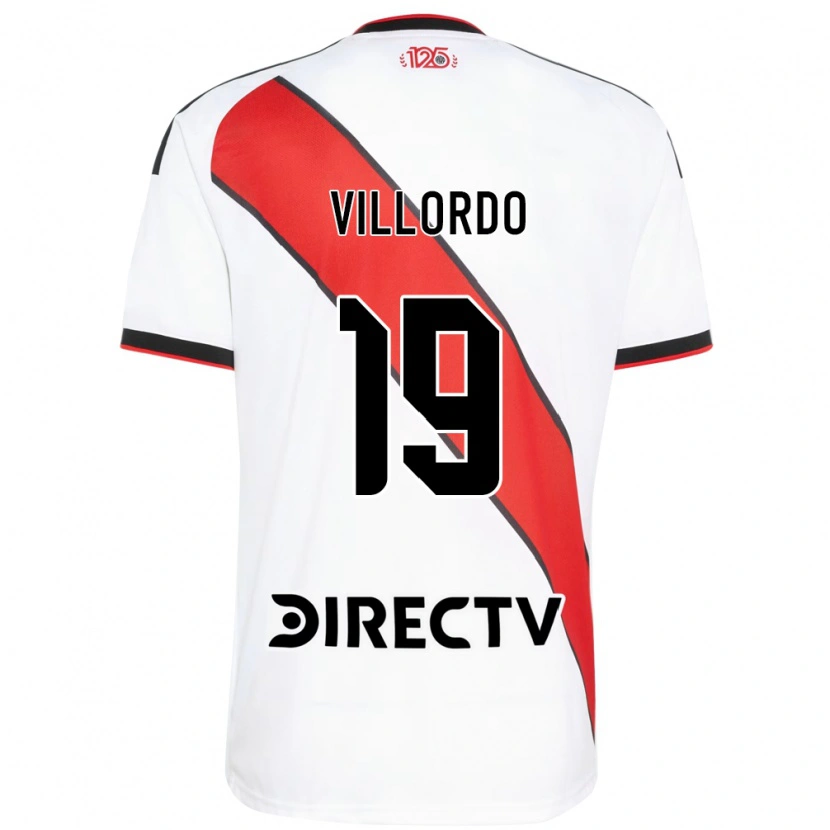 Danxen Niño Camiseta Juan Villordo #19 Rojo Blanco Negro 1ª Equipación 2026/27 La Camisa México