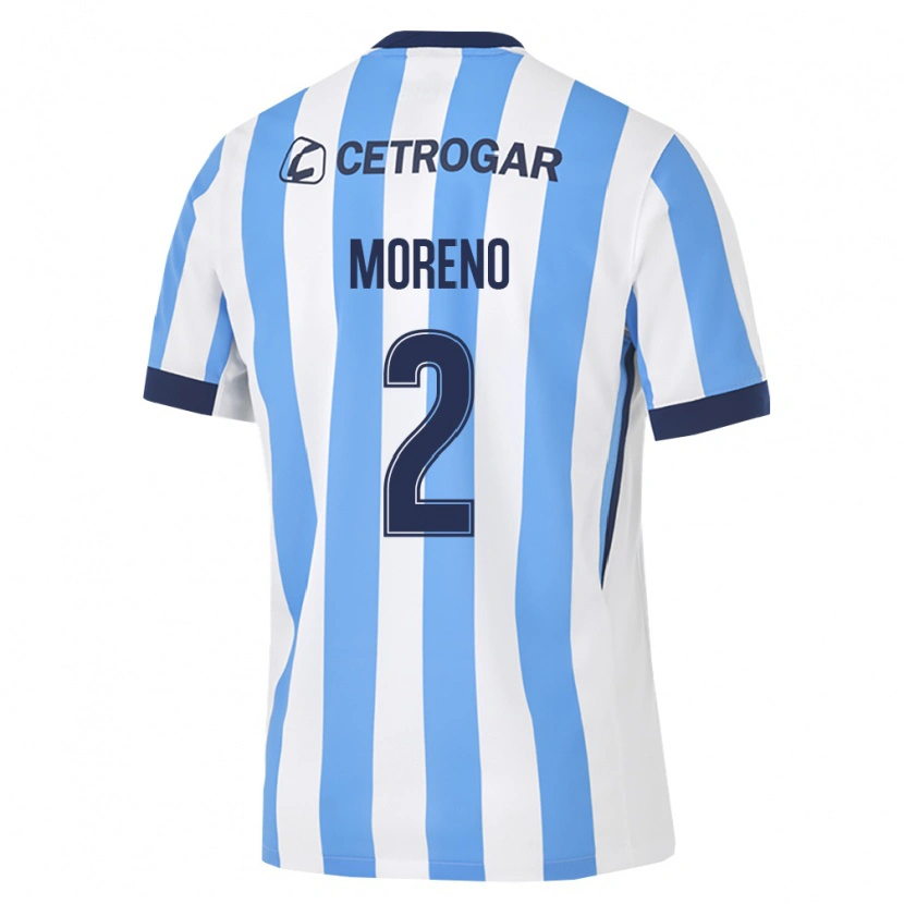 Danxen Niño Camiseta Melina Moreno #2 Azul Claro Blanco Negro 1ª Equipación 2026/27 La Camisa México