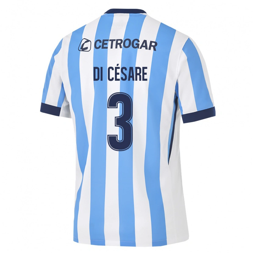 Danxen Niño Camiseta Marco Di Césare #3 Azul Claro Blanco Negro 1ª Equipación 2026/27 La Camisa México