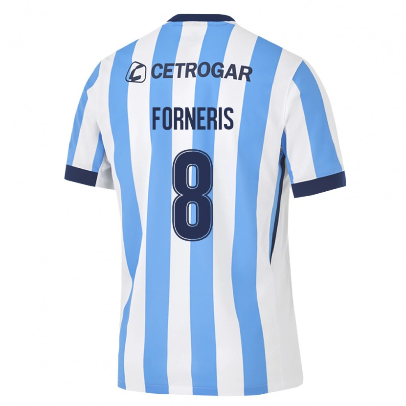 Danxen Niño Camiseta Alan Forneris #8 Azul Claro Blanco Negro 1ª Equipación 2026/27 La Camisa México