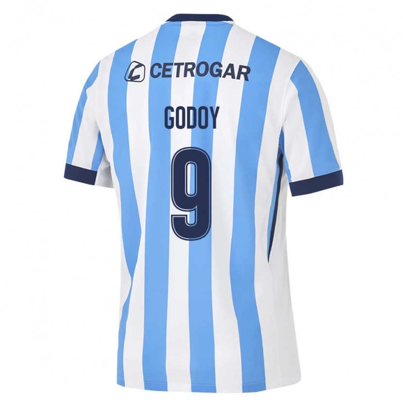 Danxen Niño Camiseta Santiago Godoy #9 Azul Claro Blanco Negro 1ª Equipación 2026/27 La Camisa México