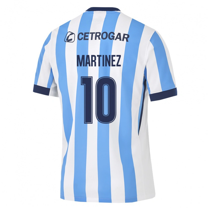 Danxen Niño Camiseta Roger Martinez #10 Azul Claro Blanco Negro 1ª Equipación 2026/27 La Camisa México