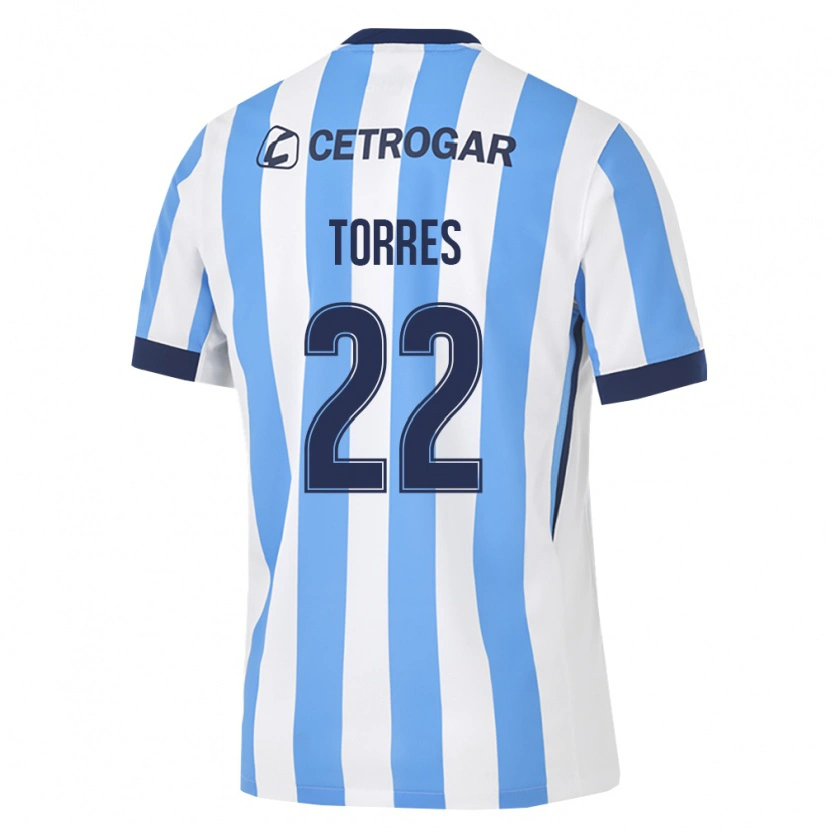 Danxen Niño Camiseta Elías Torres #22 Azul Claro Blanco Negro 1ª Equipación 2026/27 La Camisa México