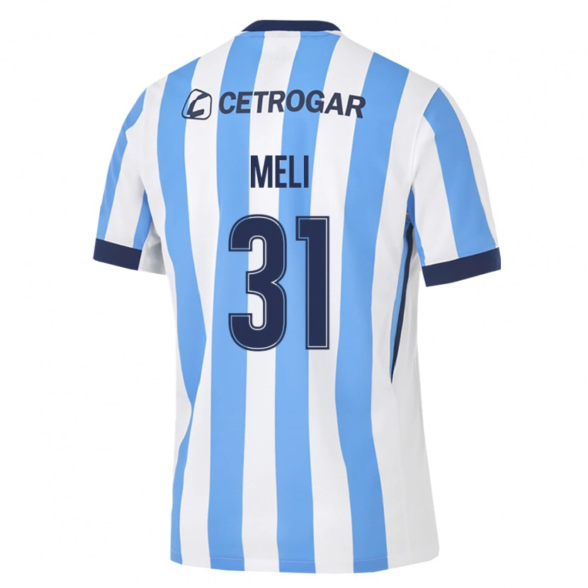 Danxen Niño Camiseta Marcelo Meli #31 Azul Claro Blanco Negro 1ª Equipación 2026/27 La Camisa México