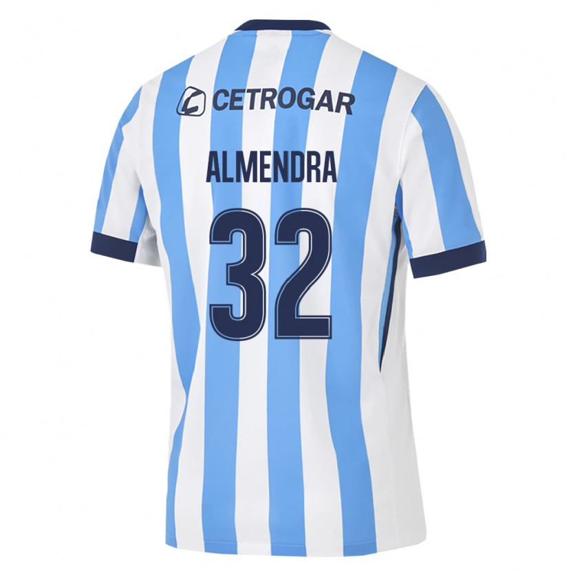 Danxen Niño Camiseta Agustin Almendra #32 Azul Claro Blanco Negro 1ª Equipación 2026/27 La Camisa México