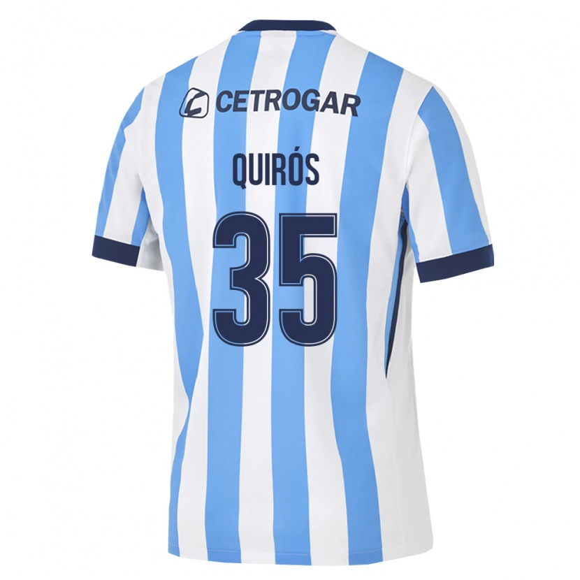 Danxen Niño Camiseta Santiago Quirós #35 Azul Claro Blanco Negro 1ª Equipación 2026/27 La Camisa México
