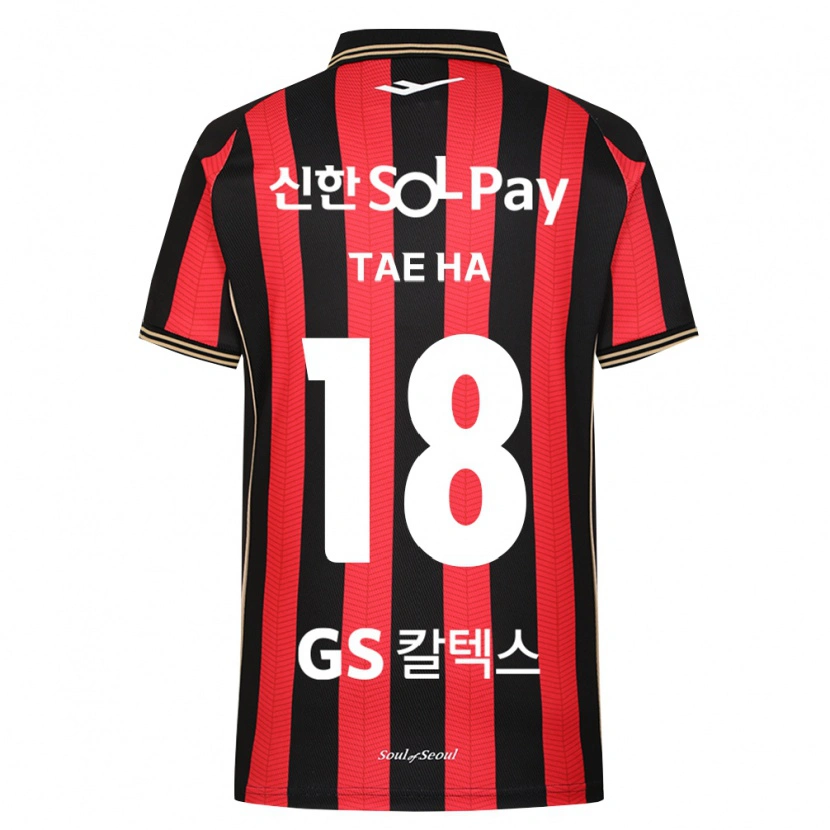 Danxen Niño Camiseta Tae-Ha Jung #18 Rojo Blanco Negro 1ª Equipación 2026/27 La Camisa México