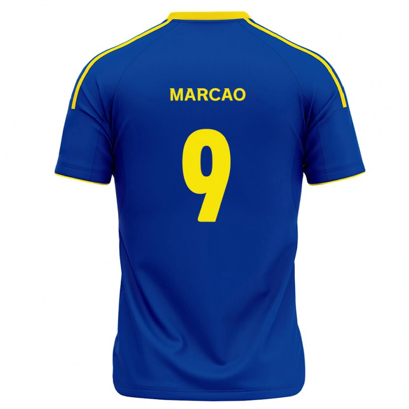 Danxen Niño Camiseta Marcos Vinicius Amaral Alves #9 Azul Real Amarillo 1ª Equipación 2026/27 La Camisa México