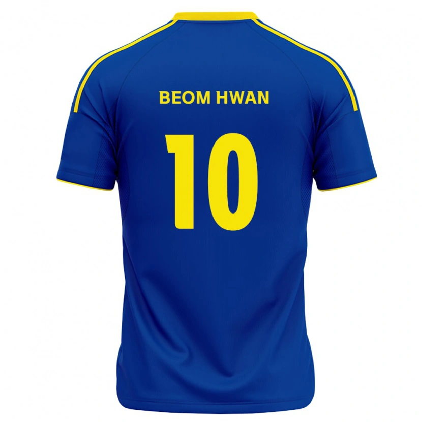 Danxen Niño Camiseta Beom-Hwan Kim #10 Azul Real Amarillo 1ª Equipación 2026/27 La Camisa México