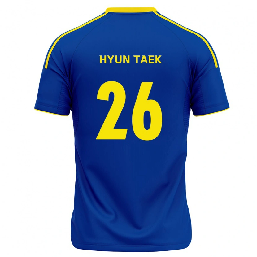 Danxen Niño Camiseta Hyun-Taek Cho #26 Azul Real Amarillo 1ª Equipación 2026/27 La Camisa México