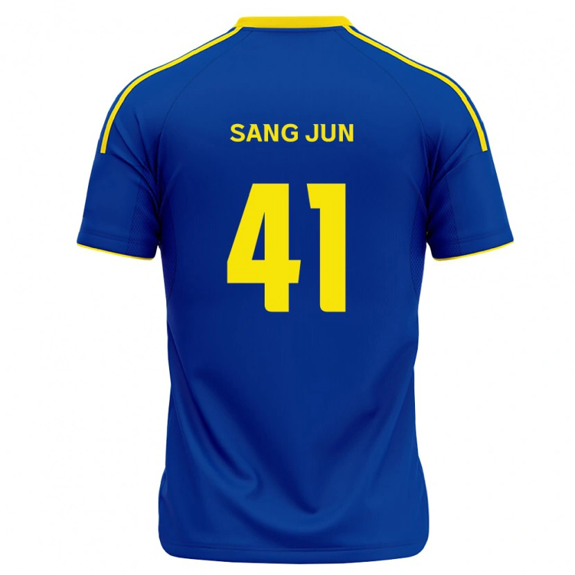 Danxen Niño Camiseta Sang-Jun Park #41 Azul Real Amarillo 1ª Equipación 2026/27 La Camisa México