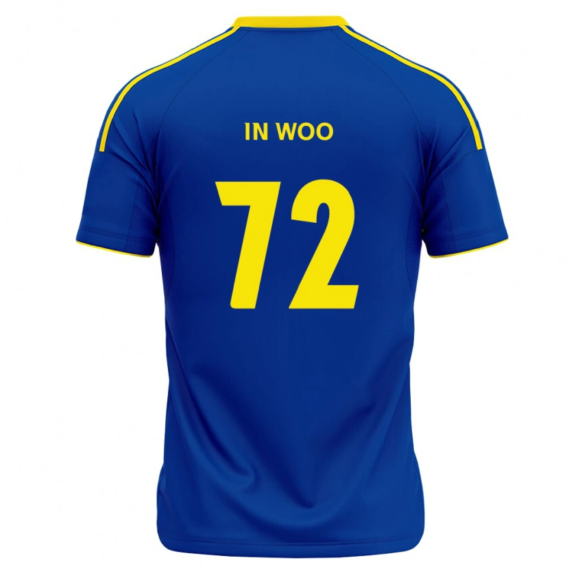 Danxen Niño Camiseta In-Woo Back #72 Azul Real Amarillo 1ª Equipación 2026/27 La Camisa México