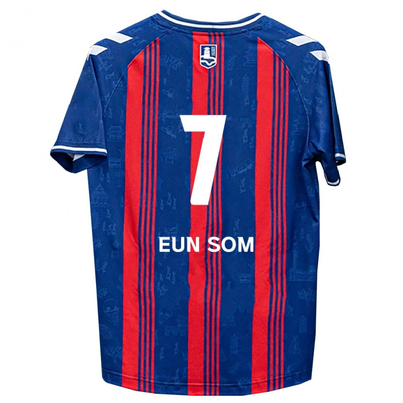 Danxen Niño Camiseta Eun-Som Kwon #7 Azul Rojo Blanco 1ª Equipación 2026/27 La Camisa México