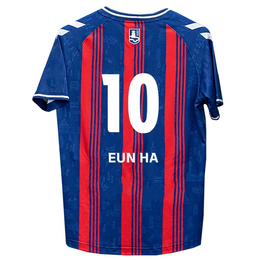 Danxen Niño Camiseta Eun-Ha Jeon #10 Azul Rojo Blanco 1ª Equipación 2026/27 La Camisa México