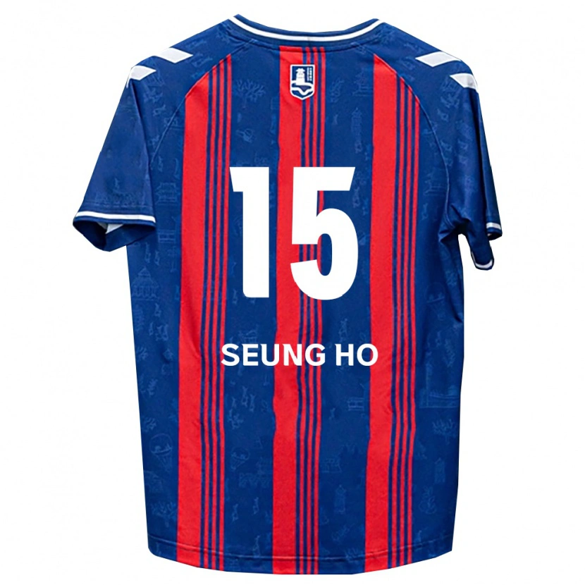 Danxen Niño Camiseta Seung-Ho Cho #15 Azul Rojo Blanco 1ª Equipación 2026/27 La Camisa México