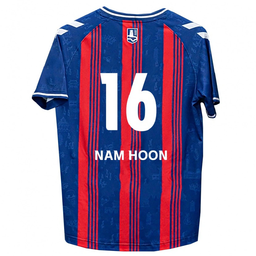 Danxen Niño Camiseta Nam-Hoon Kwon #16 Azul Rojo Blanco 1ª Equipación 2026/27 La Camisa México