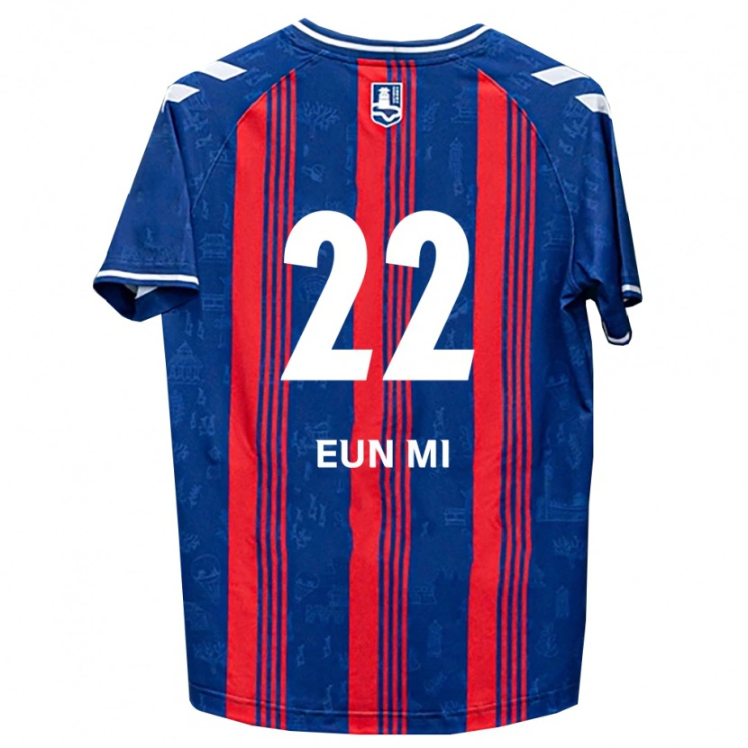 Danxen Niño Camiseta Eun-Mi Lee #22 Azul Rojo Blanco 1ª Equipación 2026/27 La Camisa México